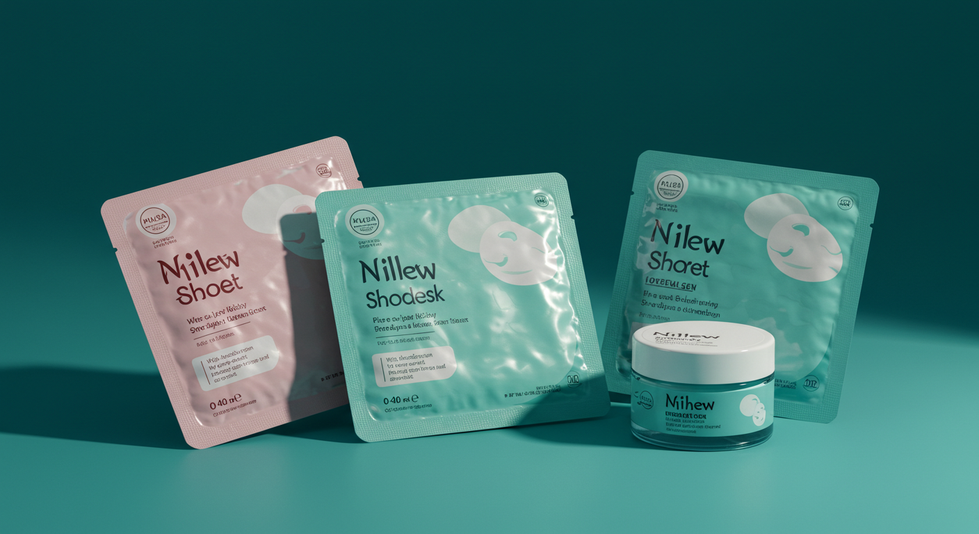 korean sheet mask packaging designs vibrant colorful display
