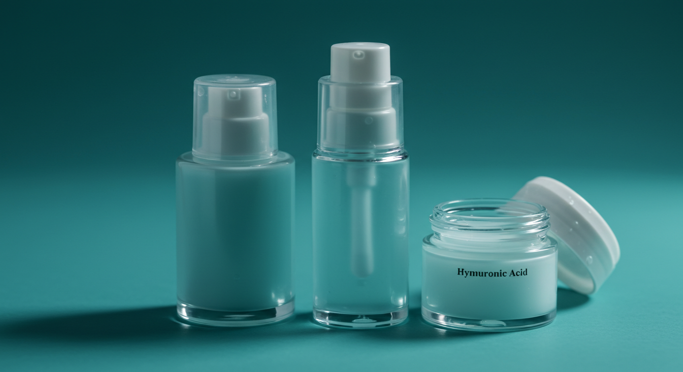 skincare ingredients texture close up hyaluronic acid centella asiatica